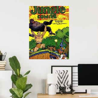 Poster Repaire du Gorille de la Jungle Bandes Dessinées A