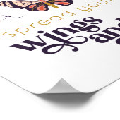 Poster Répandez Vos Ailes Et Voler L'Affiche Papillon (Coin)