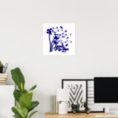 Poster Répandre Les Dandelions Amoureux et les libellules (Bureau à domicile)
