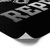 Poster Réparez les trucs Répétez le réparateur amusant (Coin)