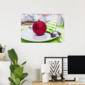 Poster repas de Noël (Bureau à domicile)