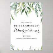 Poster Repas de répétition de la verdure moderne Accueil (Devant)