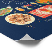 Poster Repas De Vacances De Confort Et De Joie (Coin)