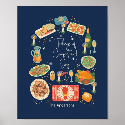 Poster Repas De Vacances De Confort Et De Joie (Devant)