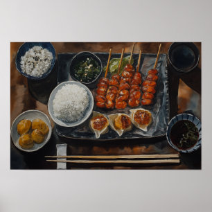 Poster Repas japonais