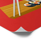Poster Repas Japonais, Papier d'affiche de valeur (Matte) (Coin)