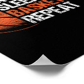 Poster Répeat Funny Basketball Playe (Coin)