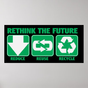Poster Repensez l'avenir, le réutilisez