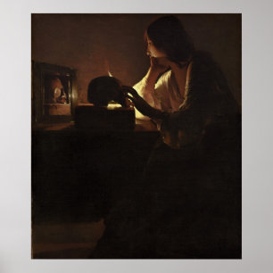 Poster Repentant Magdalen - Georges de La Tour Art