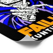 Poster Repères Drôle À Une Défaillance Poids Bodybuilding (Coin)