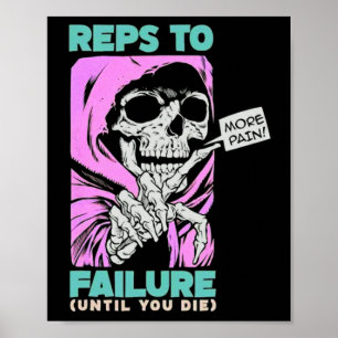 Poster Repères Drôle À Une Défaillance Poids Bodybuilding