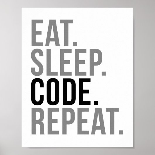 Poster Répéter le code du sommeil (Devant)