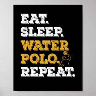 Poster Répéter le waterpolo du sommeil