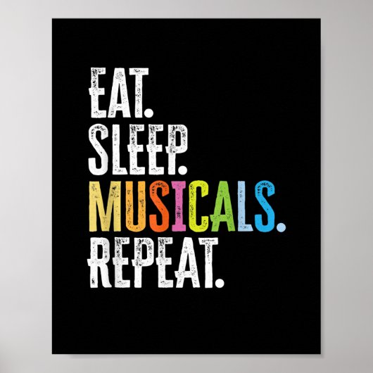 Poster Répéter les comédies musicales du sommeil (Devant)