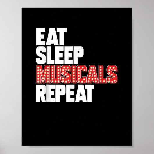 Poster Répéter les comédies musicales du sommeil (Devant)