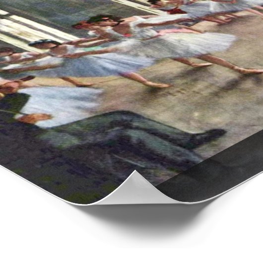 Poster Répétition De Ballet Par Edgar Degas (Coin)