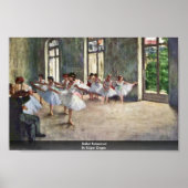 Poster Répétition De Ballet Par Edgar Degas (Devant)
