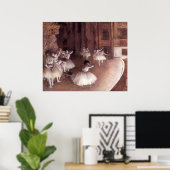 Poster Répétition de ballet sur la scène par Edgar Degas (Bureau à domicile)