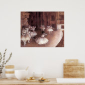 Poster Répétition de ballet sur scène par Edgar Degas (Cuisine)