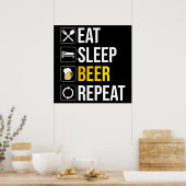 Poster Répétition de la bière de sommeil (Cuisine)