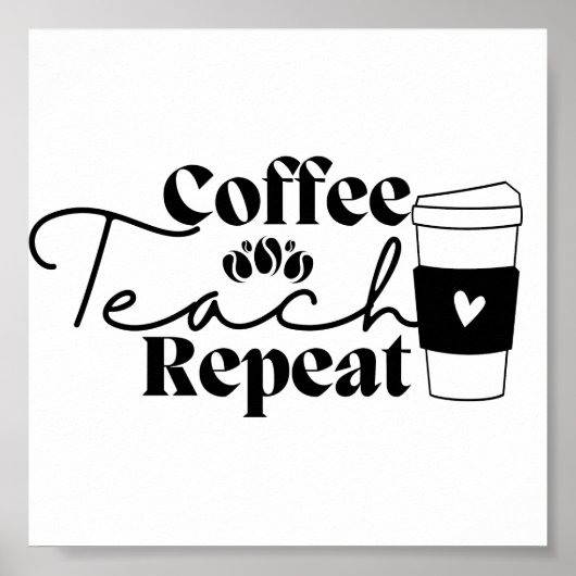 Poster Répétition de l'enseignement du café (Devant)
