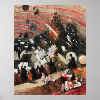 Poster Répétition de l'Orchestre Pasdeloup au Cirque