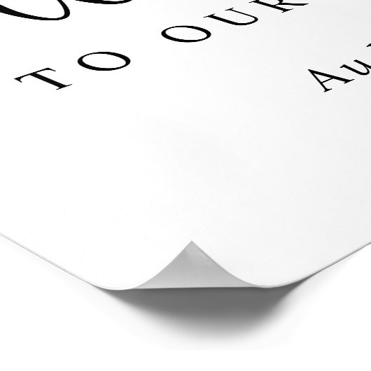 Poster Répétition de mariage de verdure botanique (Coin)