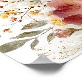 Poster Répétition Dîner roseses et verdure bienvenue (Coin)