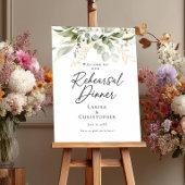 Poster Répétition Dîner verdure accueil élégant