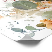 Poster Répétition Dîner verdure et roseses bienvenus (Coin)