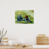 Poster Repin - Garçons sur l'herbe 1903 (Cuisine)