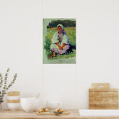 Poster Repin - Jeune paysanne 1880 (Cuisine)