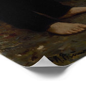 Poster Repin - Léon Tolstoï pieds nus (Coin)