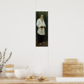 Poster Repin - Léon Tolstoï pieds nus (Cuisine)