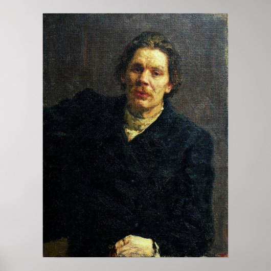 Poster Repin - Maxim Gorky 1899 (Devant)