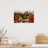 Poster Repin - Zaporozhians Répondre Au Sultan Mahmud IV  (Cuisine)