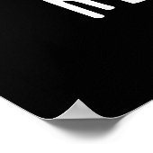 Poster Replicat Funny Répliqué Pun de chat Dark BG (Coin)