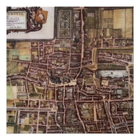 Réplique carte de la ville de La Haye 1649