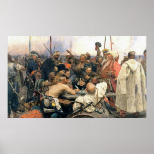 Poster Réponse des cosaques zaporozhiens