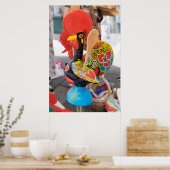 Poster Repos inhabituel de la cuillère de poulet (Cuisine)