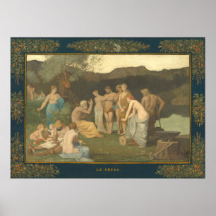 Poster Repos - Pierre Puvis de Chavannes Beaux-Arts