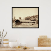 Poster Repose à l'ancien Cabine de journalisation Accueil (Cuisine)