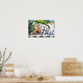 Poster Repose du portrait de tigre (Cuisine)