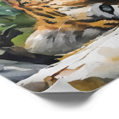 Poster Repose du portrait de tigre (Coin)