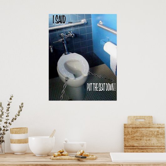 POSTER REPOSE LE SIÈGE (Cuisine)