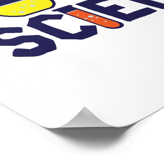 Poster Reposez-vous Je vais essayer Science Funny Geek (Coin)