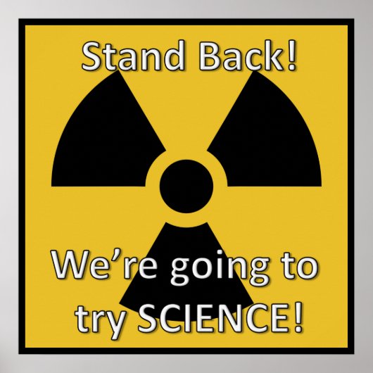 Poster Reposez-vous Nous allons essayer l'affiche scienti (Devant)