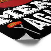 Poster Reprenons la viande Fumer Grill Viande barbecue (Coin)