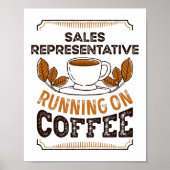 Poster Représentant commercial en cours d'exécution sur C (Devant)