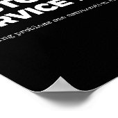 Poster Représentant du service (résolution des problèmes (Coin)